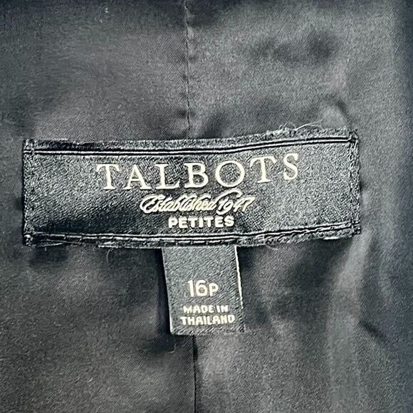 Talbots Black White Tweed Suit Jacket - Picture 13 of 14